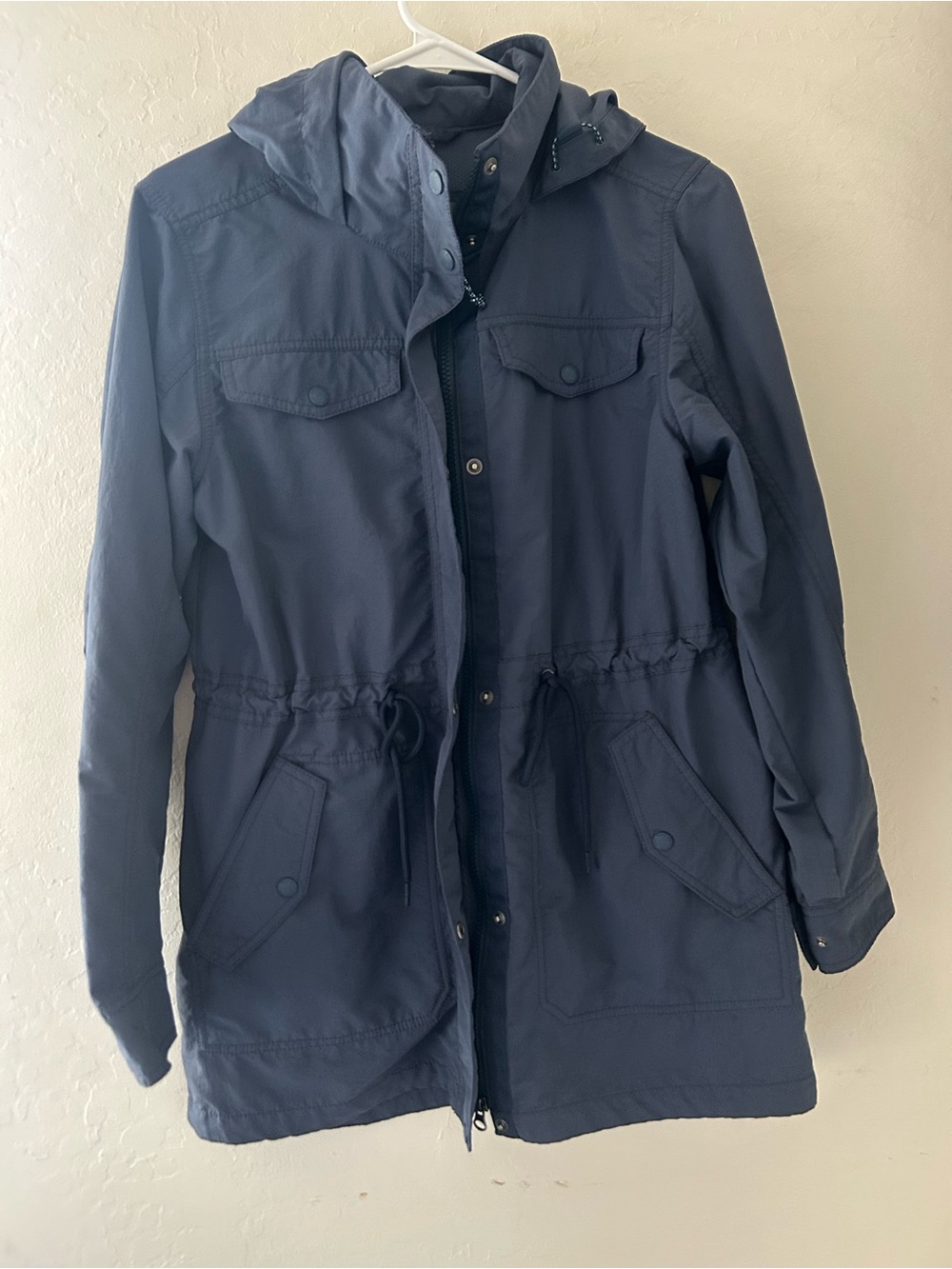 Eddie Bauer Navy Hooded Field Parka